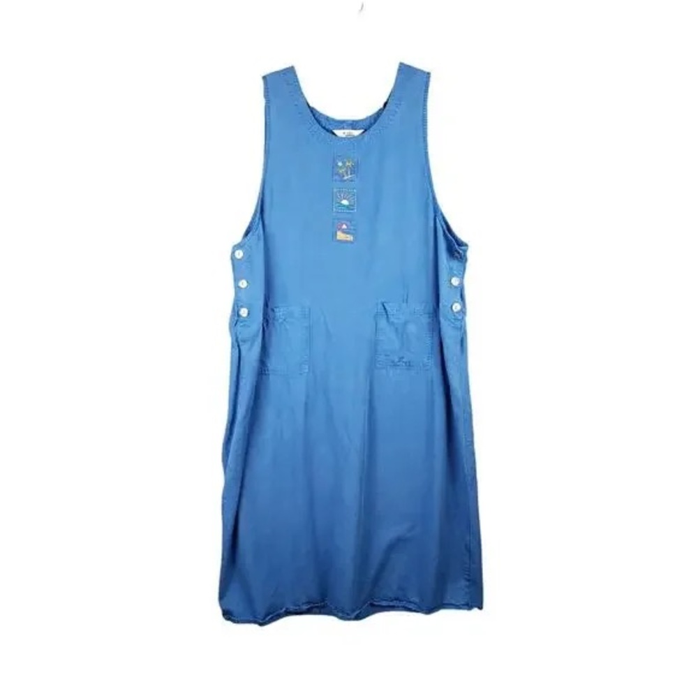 Blue Sleeveless Mini Dress